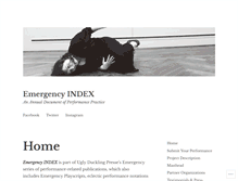 Tablet Screenshot of emergencyindex.com